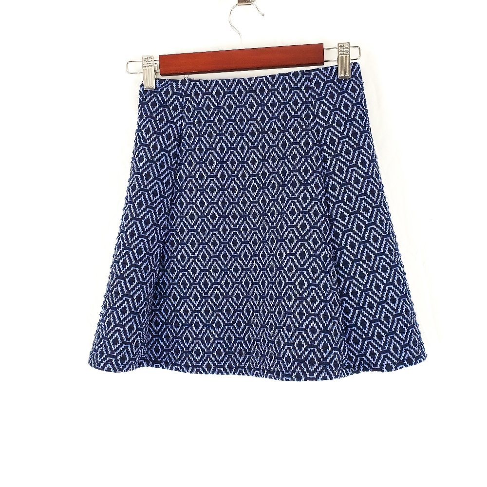 Zara Blue Mini Circle Skirt Size Small
